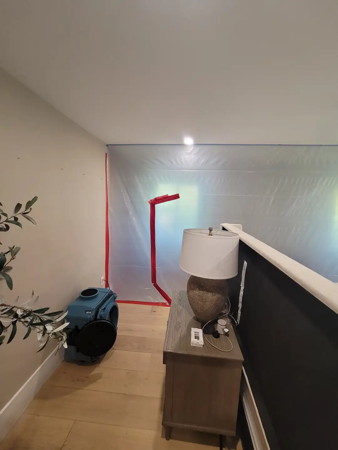 Professional construction consulting inspection with containment setup in South Florida